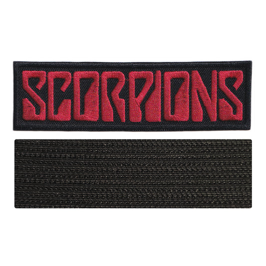MAXIMUMPATCHES - 075M - 10 cm x 3 cm - Ecusson Patch Brodé Avec Scratch Cousu Au Dos + Carré Scratch A Coudre, Face Opposé 10 cm x 10 cm/Groupe Musique Métal Rock Punk Heavy Trash Blues
