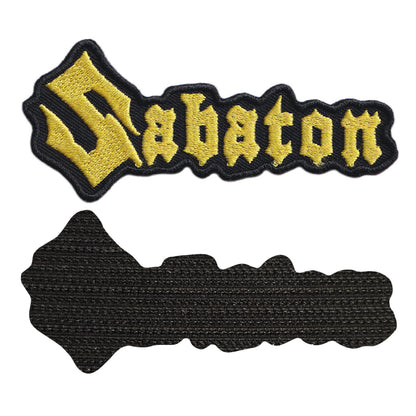 MAXIMUMPATCHES - Sabaton - Longueur 10 cm - Ecusson Patch Brodé Avec Scratch Cousu Au Dos + Carré Scratch A Coudre, Face Opposé 10 cm x 10 cm/Groupe Musique Métal Rock Punk Heavy Trash Blues