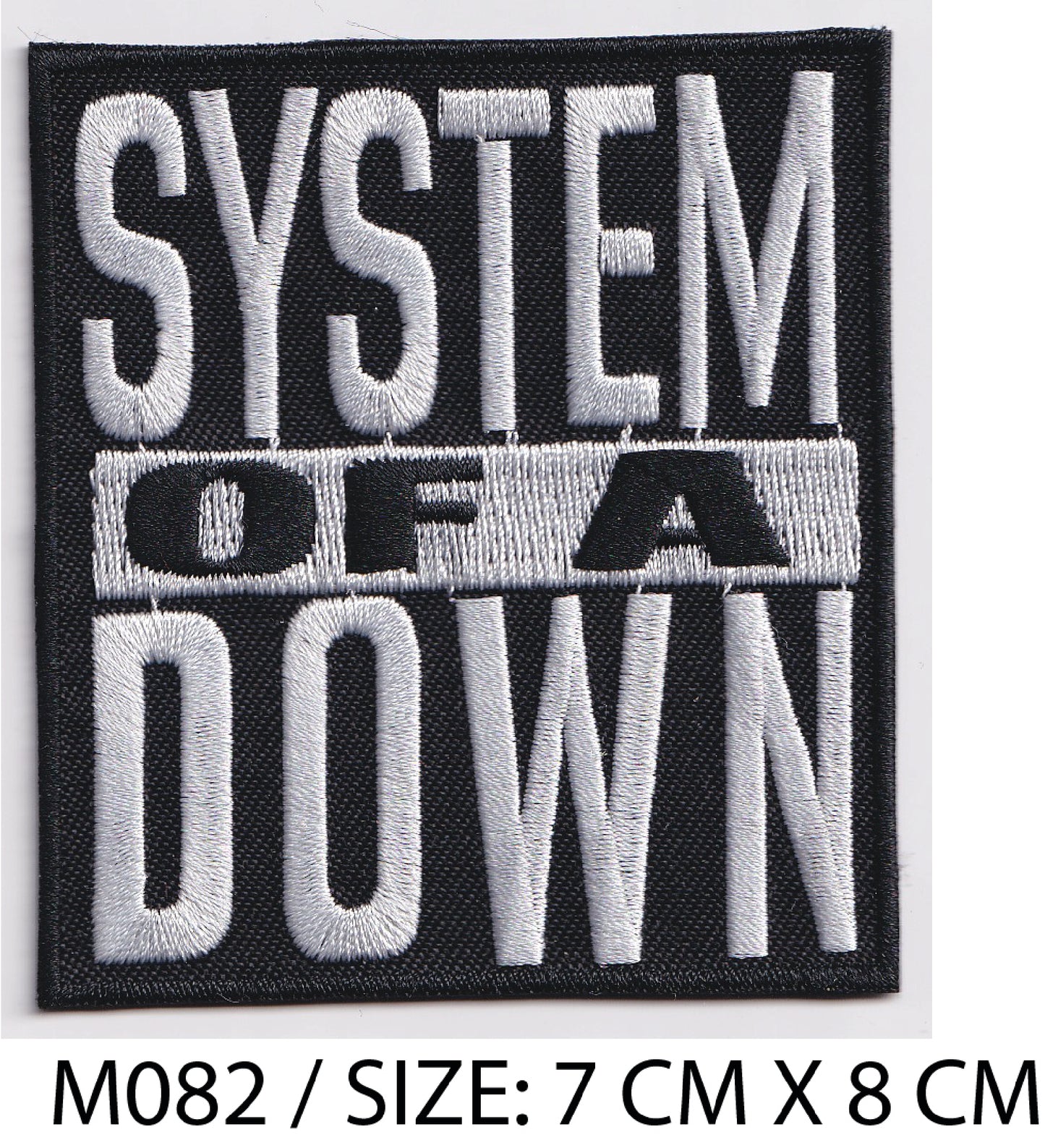 MAXIMUMPATCHES - Écusson Patch Brodé Thermocollant - 7 cm x 8 cm - System Of A Down Groupe Musique Rock Punk Hard Trash Métal Heavy Psychedelic