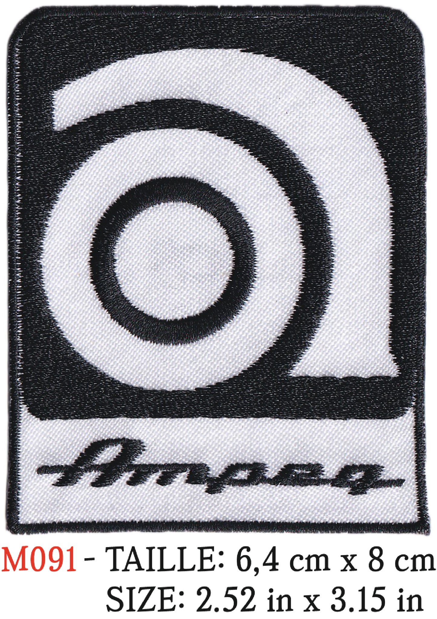 MAXIMUMPATCHES - Écusson Patch Brodé Thermocollant - 6,4 cm x 8 cm - Ampeg Groupe Musique Rock Punk Hard Trash Métal Heavy Psychedelic