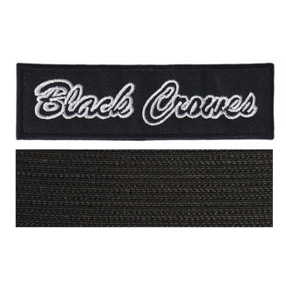 MAXIMUMPATCHES - Black Crowes - 11 cm x 3,3 cm - Ecusson Patch Brodé Avec Scratch Cousu Au Dos + Carré Scratch A Coudre, Face Opposé 10 cm x 10 cm/Groupe Musique Métal Rock Punk Heavy Trash Blues