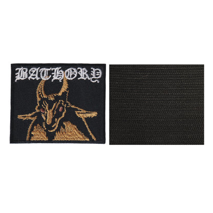 MAXIMUMPATCHES - Baclord - 7,5 cm x 6,3 cm - Ecusson Patch Brodé Avec Scratch Cousu Au Dos + Carré Scratch A Coudre, Face Opposé 10 cm x 10 cm/Groupe Musique Métal Rock Punk Heavy Trash Blues