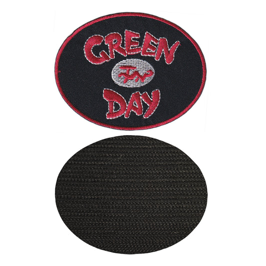 MAXIMUMPATCHES - 9 cm x 7 cm - Ecusson Patch Brodé Avec Scratch Cousu Au Dos + Carré Scratch A Coudre, Face Opposé 10 cm x 10 cm/Groupe Musique Métal Rock Punk Heavy Trash Blues