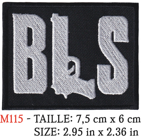 MAXIMUMPATCHES - Écusson Patch Brodé Thermocollant - 7,5 cm x 6 cm - Bls Black Label Society Groupe Musique Rock Punk Hard Trash Métal Heavy Psychedelic