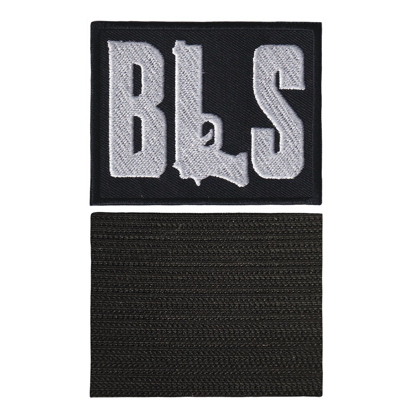 MAXIMUMPATCHES - Bls Black Label Society - 7,5 cm x 6 cm - Ecusson Patch Brodé Avec Scratch Cousu Au Dos + Carré Scratch A Coudre, Face Opposé 10 cm x 10 cm/Groupe Musique Métal Rock Punk Heavy Trash Blues