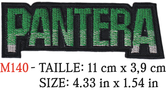 MAXIMUMPATCHES - Écusson Patch Brodé Thermocollant - 11 cm x 3,9 cm - Pantera Groupe Musique Rock Punk Hard Trash Métal Heavy Psychedelic