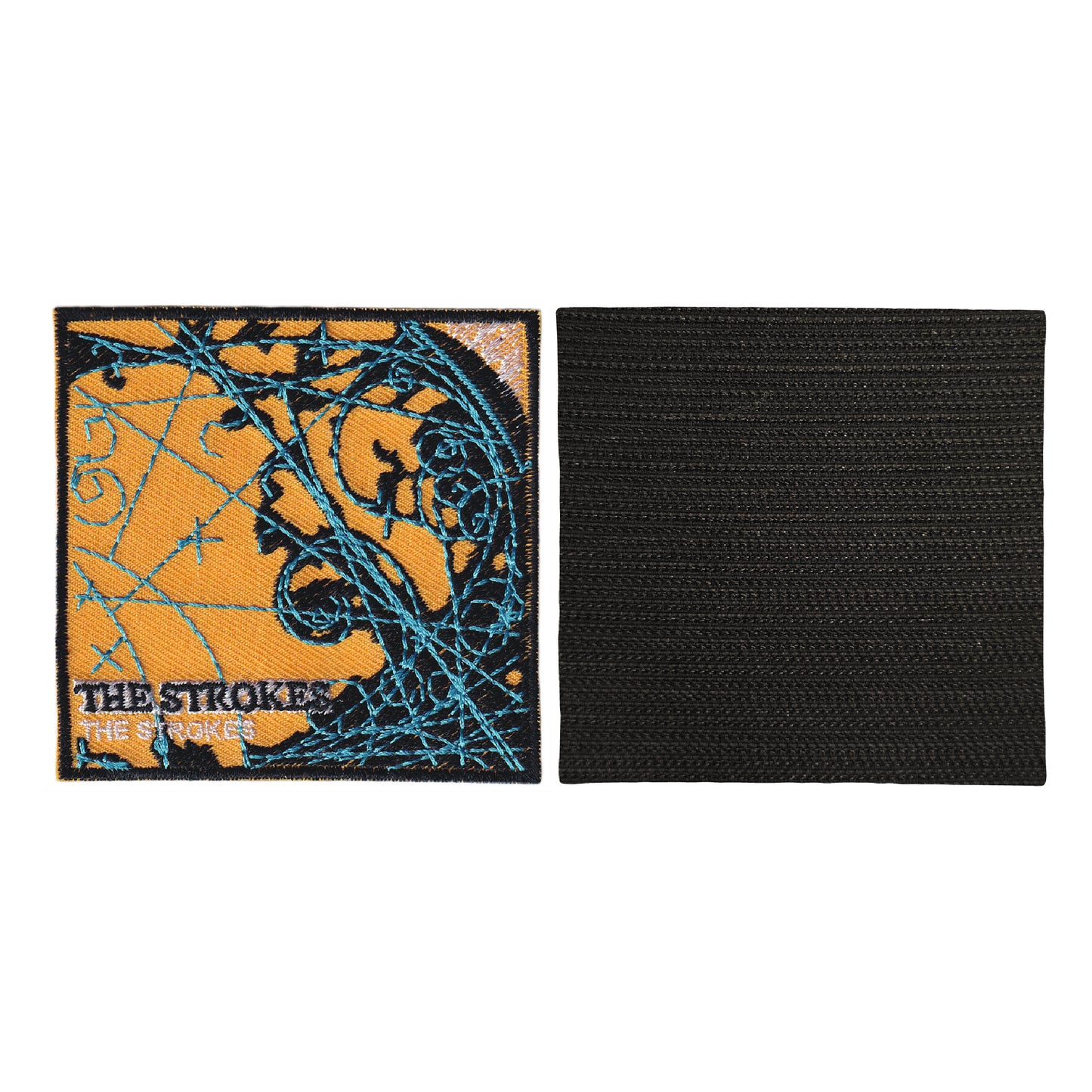 MAXIMUMPATCHES - 7,5 cm x 7,3 cm - Ecusson Patch Brodé Avec Scratch Cousu Au Dos + Carré Scratch A Coudre, Face Opposé 10 cm x 10 cm/Groupe Musique Métal Rock Punk Heavy Trash Blues