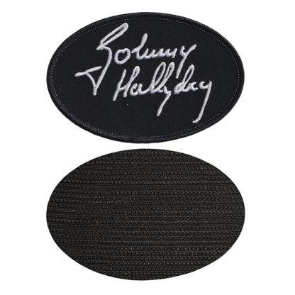 MAXIMUMPATCHES - 10 cm x 6,5 cm - Ecusson Patch Brodé Avec Scratch Cousu Au Dos + Carré Scratch A Coudre, Face Opposé 10 cm x 10 cm/Groupe Musique Métal Rock Punk Heavy Trash Blues