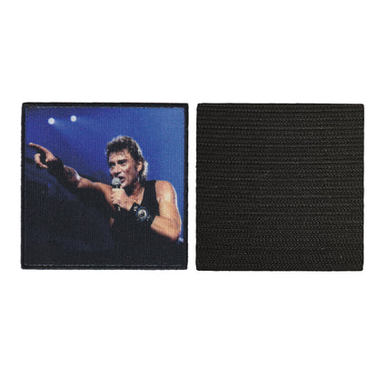 MAXIMUMPATCHES - 10 cm x 10 cm - Ecusson Patch Brodé Avec Scratch Cousu Au Dos + Carré Scratch A Coudre, Face Opposé 10 cm x 10 cm/Groupe Musique Métal Rock Punk Heavy Trash Blues