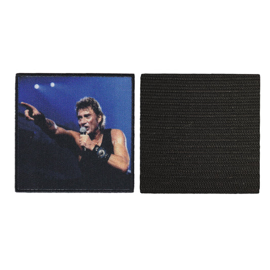 MAXIMUMPATCHES - 10 cm x 10 cm - Ecusson Patch Brodé Avec Scratch Cousu Au Dos + Carré Scratch A Coudre, Face Opposé 10 cm x 10 cm/Groupe Musique Métal Rock Punk Heavy Trash Blues