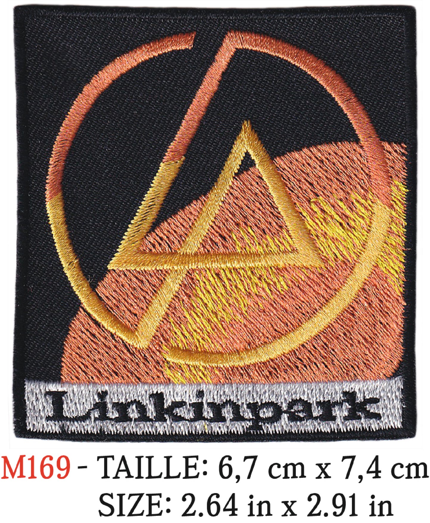 MAXIMUMPATCHES - Écusson Patch Brodé Thermocollant - 6,7 cm x 7,4 cm - Linkin Park Groupe Musique Rock Punk Hard Trash Métal Heavy Psychedelic