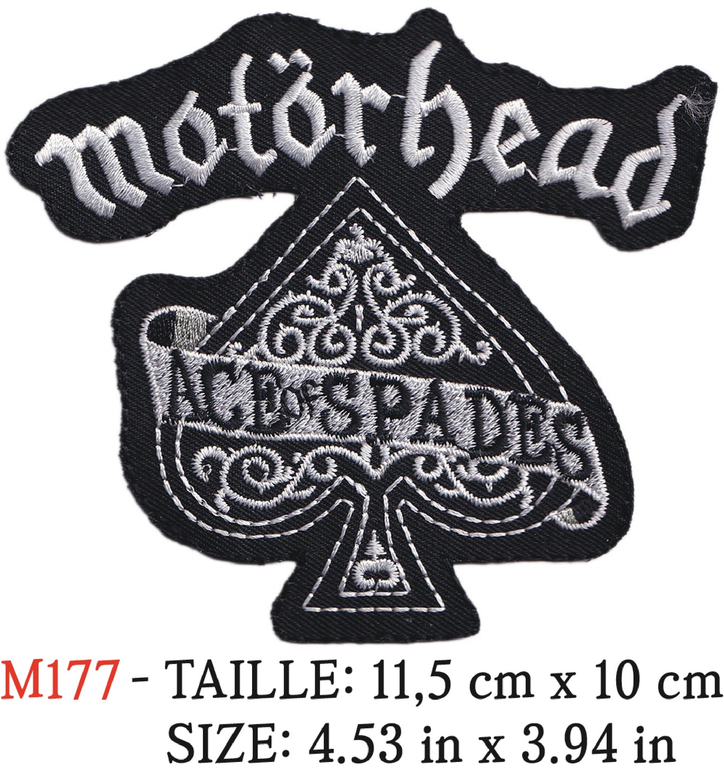 MAXIMUMPATCHES - MAXIMUMPATCHES - Écusson Patch Brodé Thermocollant - 11,5 cm x 10 cm - Motorhead Groupe Musique Rock Punk Hard Trash Métal Heavy Psychedelic