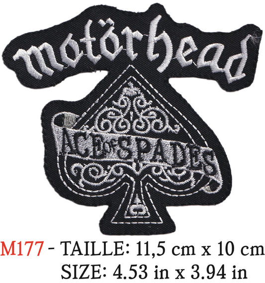 MAXIMUMPATCHES - MAXIMUMPATCHES - Écusson Patch Brodé Thermocollant - 11,5 cm x 10 cm - Motorhead Groupe Musique Rock Punk Hard Trash Métal Heavy Psychedelic