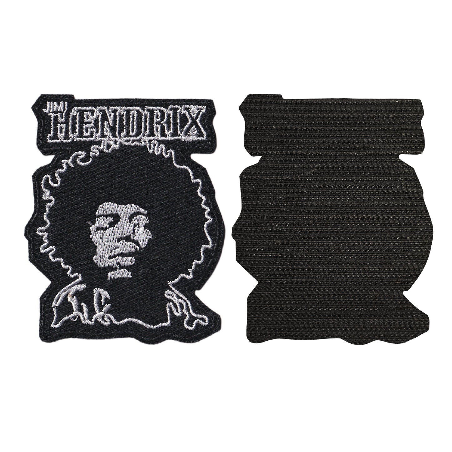 MAXIMUMPATCHES - Jimi Hendrix - Hauteur 9 cm - Ecusson Patch Brodé Avec Scratch Cousu Au Dos + Carré Scratch A Coudre, Face Opposé 10 cm x 10 cm/Groupe Musique Métal Rock Punk Heavy Trash Blues