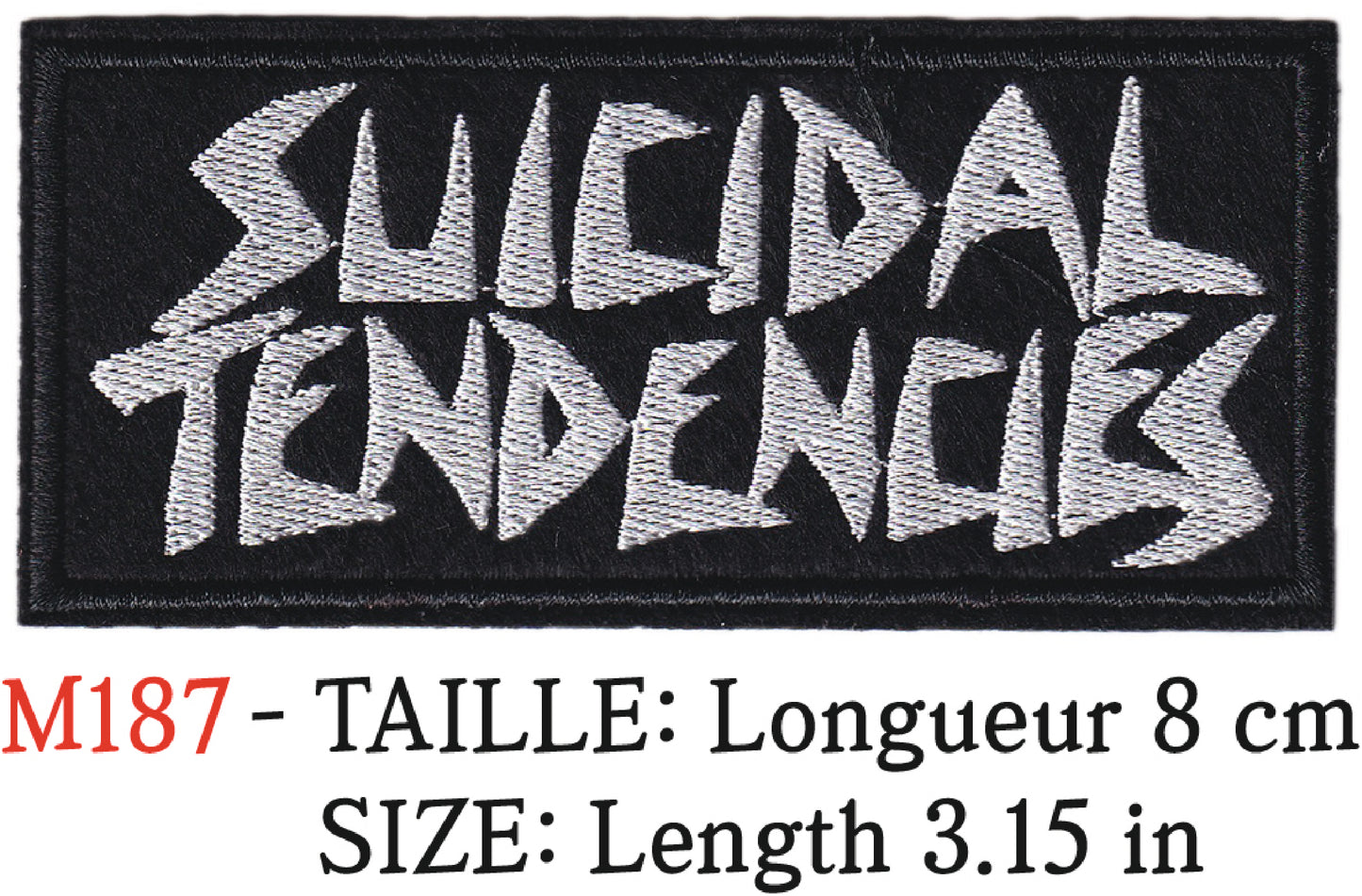 MAXIMUMPATCHES - Longueur 11 cm - Ecusson Patch Brodé Thermocollant - Groupe Musique Rock Punk Hard Trash Métal Heavy Psychedelic