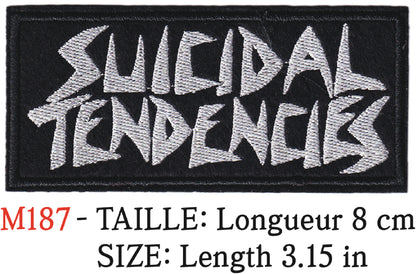 MAXIMUMPATCHES - Longueur 11 cm - Ecusson Patch Brodé Thermocollant - Groupe Musique Rock Punk Hard Trash Métal Heavy Psychedelic