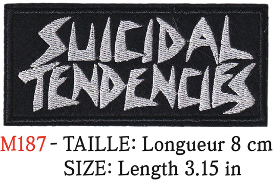 MAXIMUMPATCHES - Longueur 11 cm - Ecusson Patch Brodé Thermocollant - Groupe Musique Rock Punk Hard Trash Métal Heavy Psychedelic