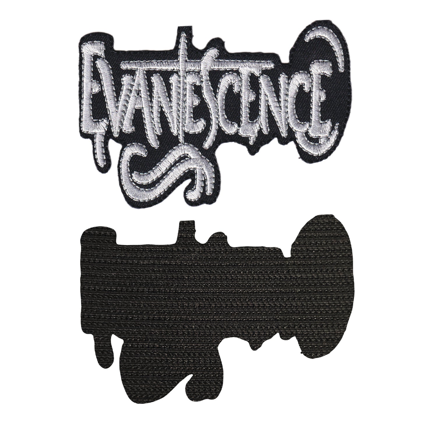 MAXIMUMPATCHES - Evanescence - 9 cm x 6,5 cm - Ecusson Patch Brodé Avec Scratch Cousu Au Dos + Carré Scratch A Coudre, Face Opposé 10 cm x 10 cm/Groupe Musique Métal Rock Punk Heavy Trash Blues