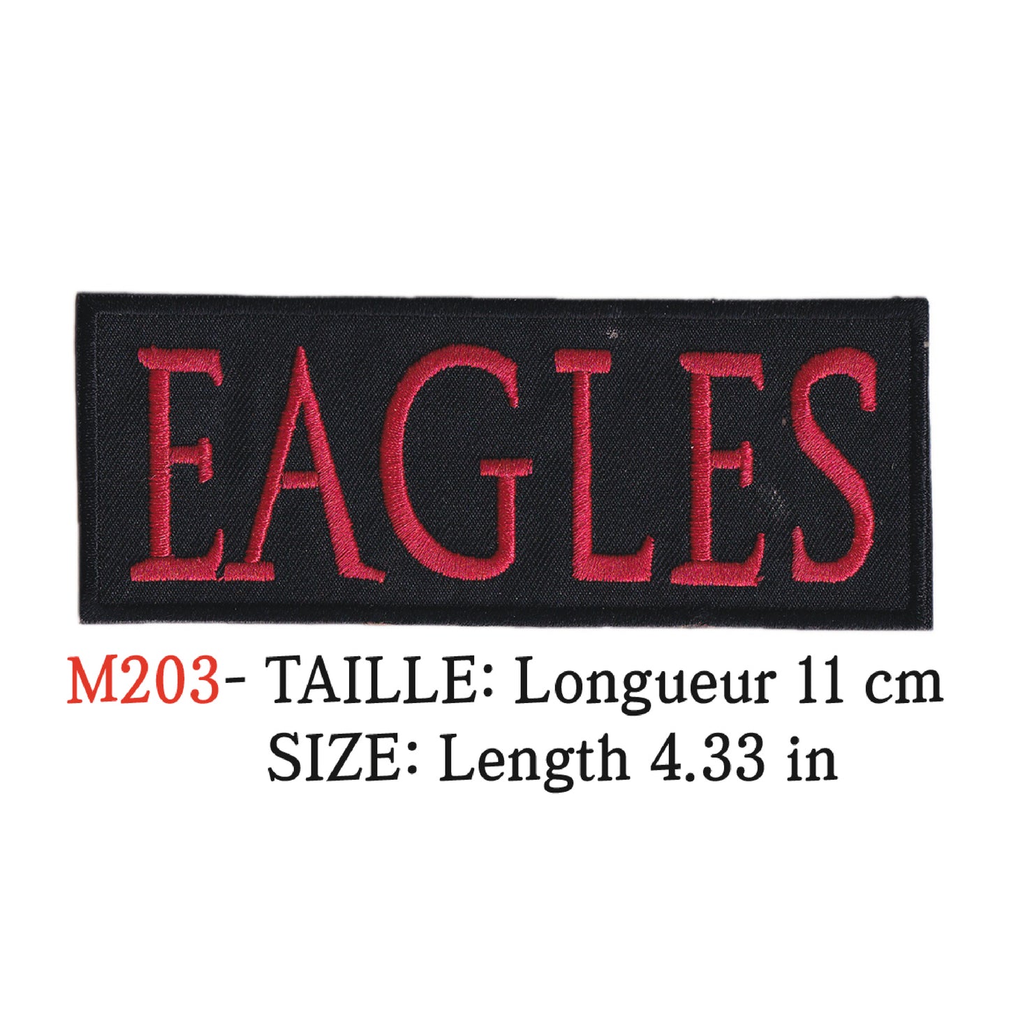 MAXIMUMPATCHES - Ecusson Patch Brodé Thermocollant - Longueur 11 cm - The Eagles Groupe Musique Rock Punk Hard Trash Métal Heavy Psychedelic