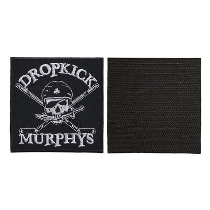 MAXIMUMPATCHES - Dropkick murphys - Longueur 10 cm - Ecusson Patch Brodé Avec Scratch Cousu Au Dos + Carré Scratch A Coudre, Face Opposé 10 cm x 10 cm/Groupe Musique Métal Rock Punk Heavy Trash Blues