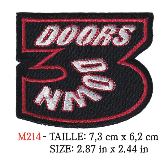 MAXIMUMPATCHES - Ecusson Patch Brodé Thermocollant - 7,3 cm x 6,2 cm - 3 Doors Down Groupe Musique Rock Punk Hard Trash Métal Heavy Psychedelic