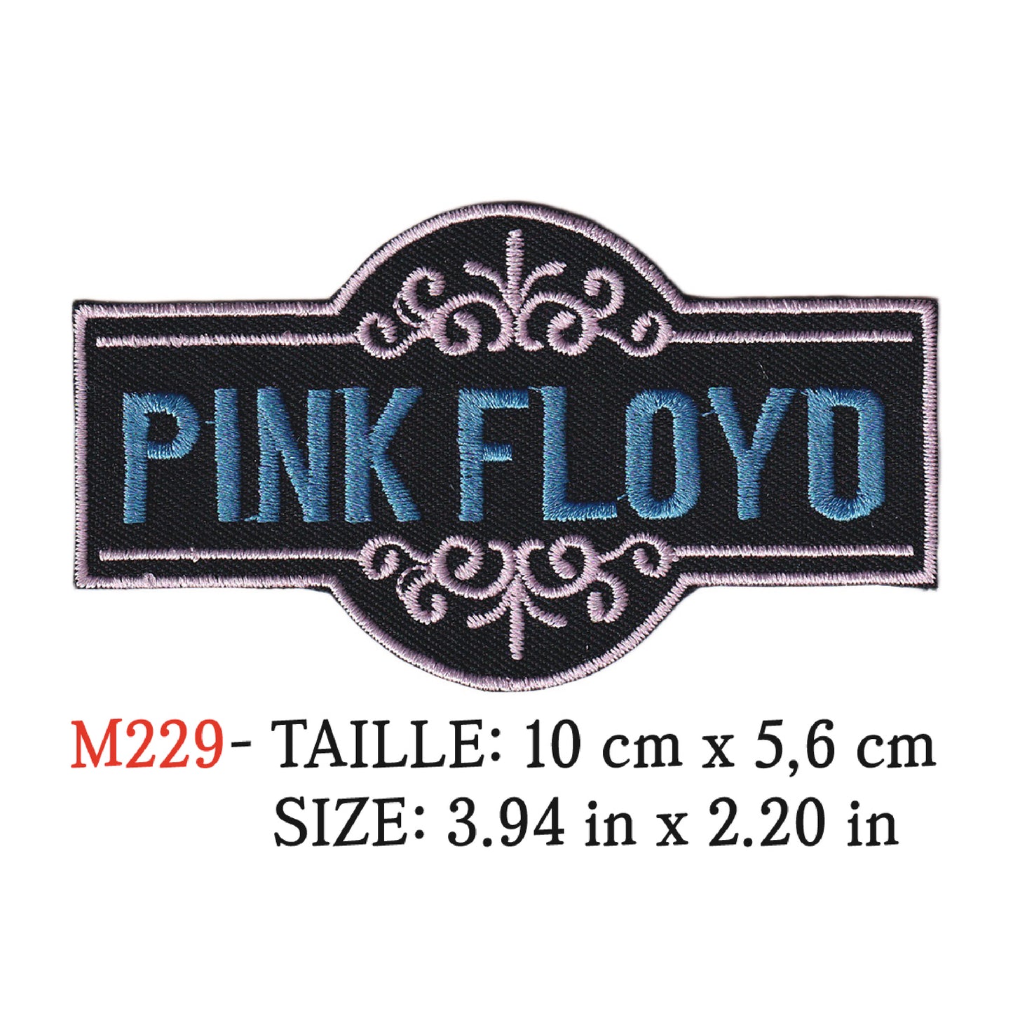 MAXIMUMPATCHES - Ecusson Patch Brodé Thermocollant - 10 cm x 5,6 cm - Pink Floyd Groupe Musique Rock Punk Hard Trash Métal Heavy Psychedelic