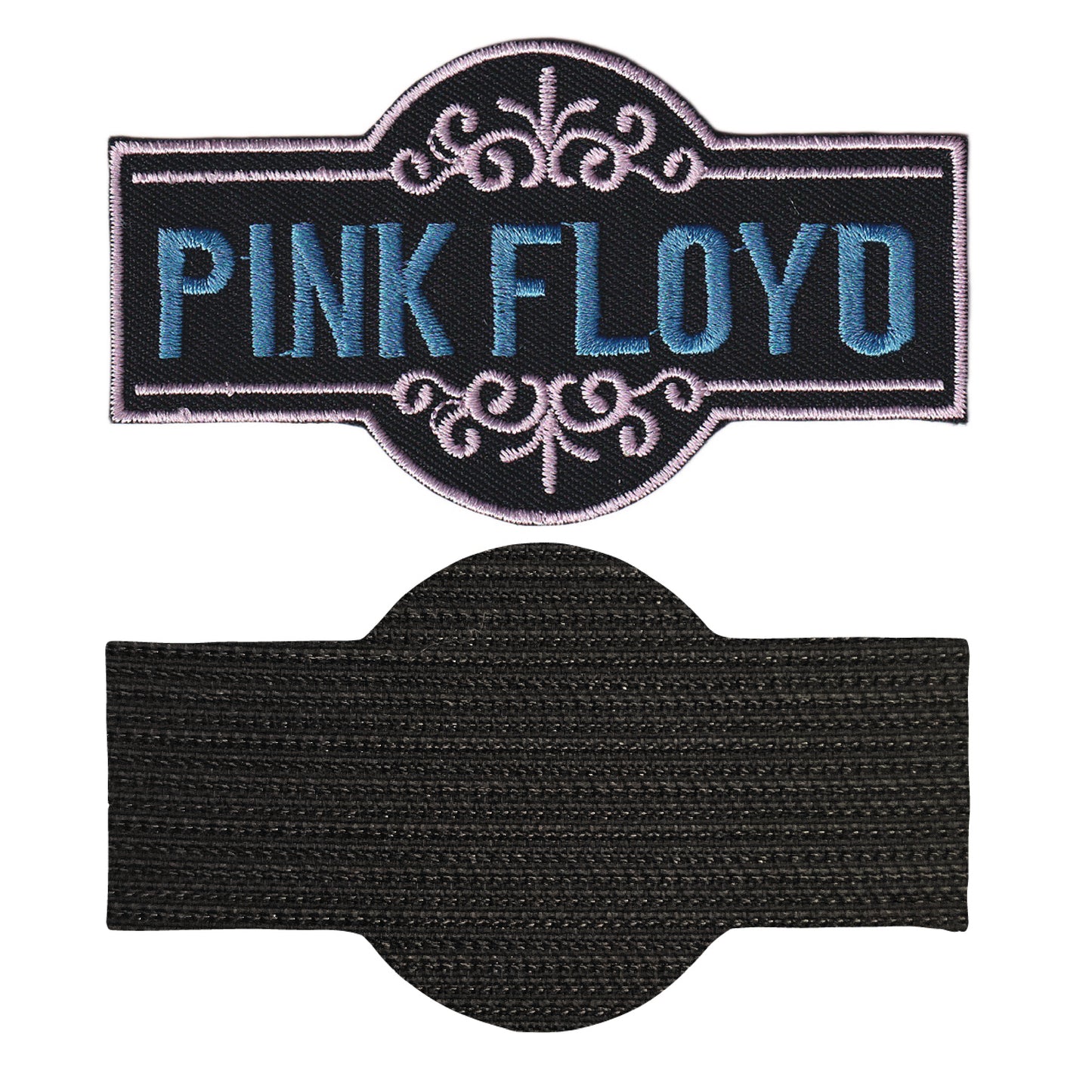 MAXIMUMPATCHES - Pink Floyd - 10 cm x 5,6 cm - Ecusson Patch Brodé Avec Scratch Cousu Au Dos + Carré Scratch A Coudre, Face Opposé 10 cm x 10 cm/Groupe Musique Métal Rock Punk Heavy Trash Blues