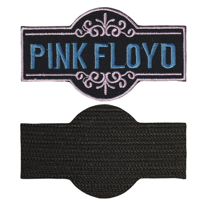 MAXIMUMPATCHES - Pink Floyd - 10 cm x 5,6 cm - Ecusson Patch Brodé Avec Scratch Cousu Au Dos + Carré Scratch A Coudre, Face Opposé 10 cm x 10 cm/Groupe Musique Métal Rock Punk Heavy Trash Blues