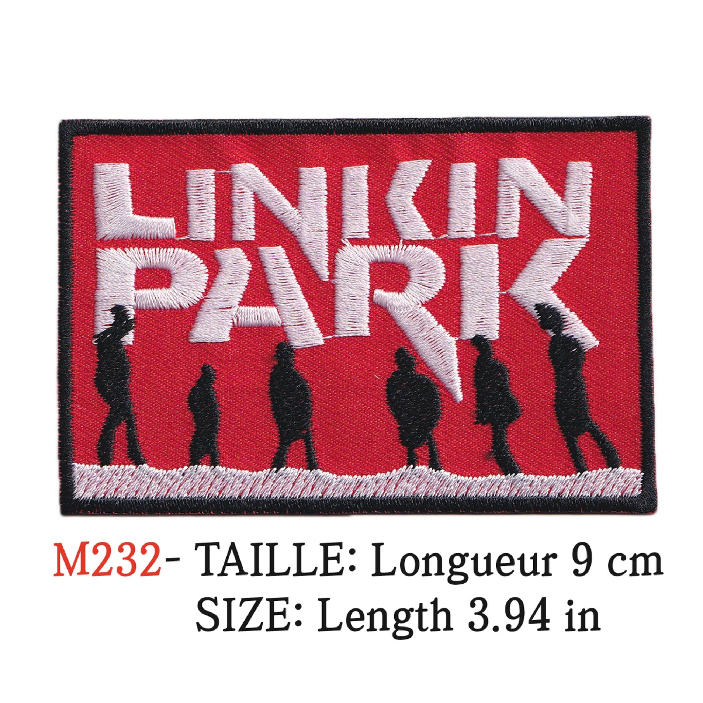 MAXIMUMPATCHES - Ecusson Patch Brodé Thermocollant - Longueur 9 cm - Linkin Park Groupe Musique Rock Punk Hard Trash Métal Heavy Psychedelic