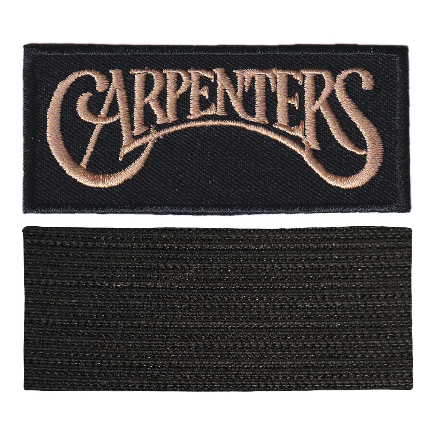 MAXIMUMPATCHES - The Carpenters - 8 cm x 3,4 cm - Ecusson Patch Brodé Avec Scratch Cousu Au Dos + Carré Scratch A Coudre, Face Opposé 10 cm x 10 cm/Groupe Musique Métal Rock Punk Heavy Trash Blues