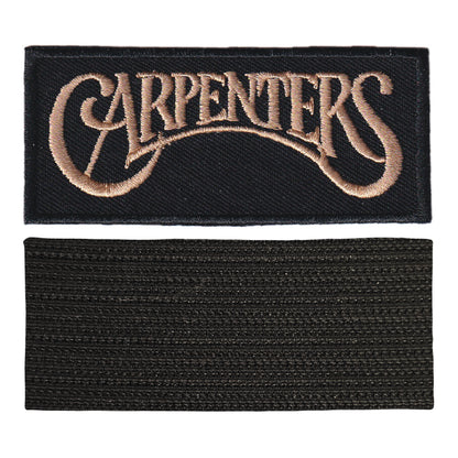 MAXIMUMPATCHES - The Carpenters - 8 cm x 3,4 cm - Ecusson Patch Brodé Avec Scratch Cousu Au Dos + Carré Scratch A Coudre, Face Opposé 10 cm x 10 cm/Groupe Musique Métal Rock Punk Heavy Trash Blues