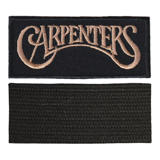 MAXIMUMPATCHES - The Carpenters - 8 cm x 3,4 cm - Ecusson Patch Brodé Avec Scratch Cousu Au Dos + Carré Scratch A Coudre, Face Opposé 10 cm x 10 cm/Groupe Musique Métal Rock Punk Heavy Trash Blues