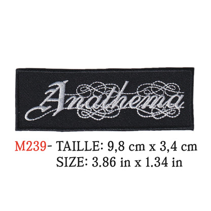 MAXIMUMPATCHES - Patch Ecusson Brodé Thermocollant - 9,8 cm x 3,4 cm - Anathema Groupe Musique Rock Punk Hard Trash Métal Heavy Psychedelic
