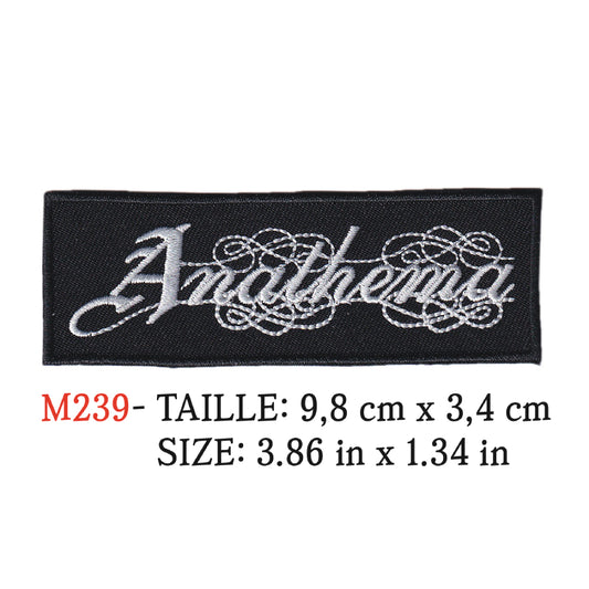 MAXIMUMPATCHES - Patch Ecusson Brodé Thermocollant - 9,8 cm x 3,4 cm - Anathema Groupe Musique Rock Punk Hard Trash Métal Heavy Psychedelic