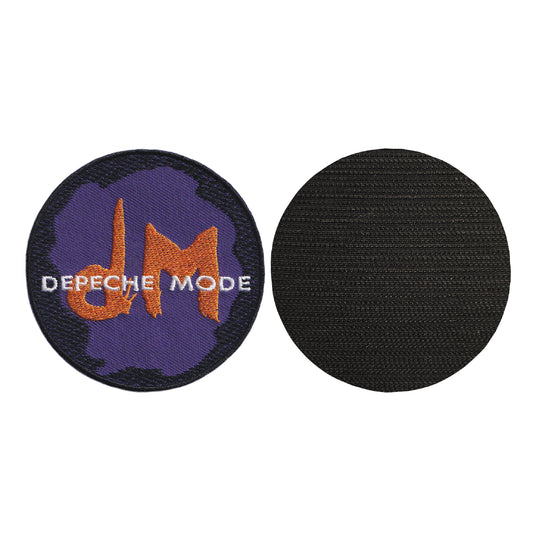 MAXIMUMPATCHES - Dépêche Mode - Diamètre 8 cm - Ecusson Patch Brodé Avec Scratch Cousu Au Dos + Carré Scratch A Coudre, Face Opposé 10 cm x 10 cm/Groupe Musique Métal Rock Punk Heavy Trash Blues