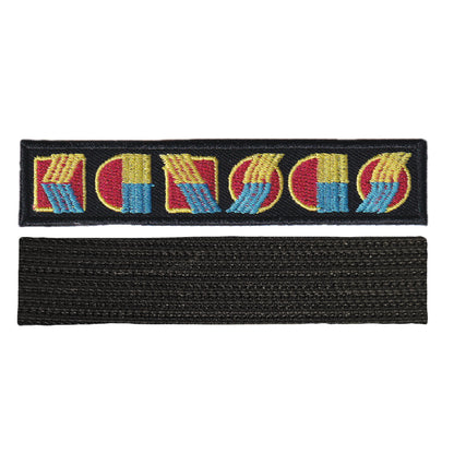 MAXIMUMPATCHES - Kansas - 10 cm x 2 cm - Ecusson Patch Brodé Avec Scratch Cousu Au Dos + Carré Scratch A Coudre, Face Opposé 10 cm x 10 cm/Groupe Musique Métal Rock Punk Heavy Trash Blues