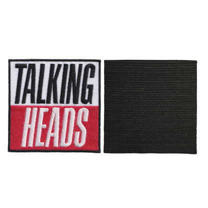 MAXIMUMPATCHES - Longueur 8 cm - Ecusson Patch Brodé Avec Scratch Cousu Au Dos + Carré Scratch A Coudre, Face Opposé 10 cm x 10 cm/Groupe Musique Métal Rock Punk Heavy Trash Blues