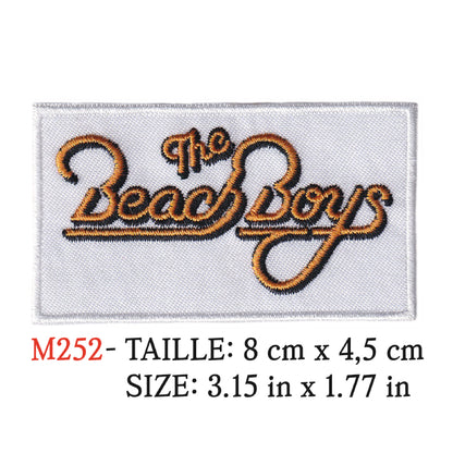 MAXIMUMPATCHES - Patch Ecusson Brodé Thermocollant - 8 cm x 4,5 cm - the Beach Boys Groupe Musique Rock Punk Hard Trash Métal Heavy Psychedelic