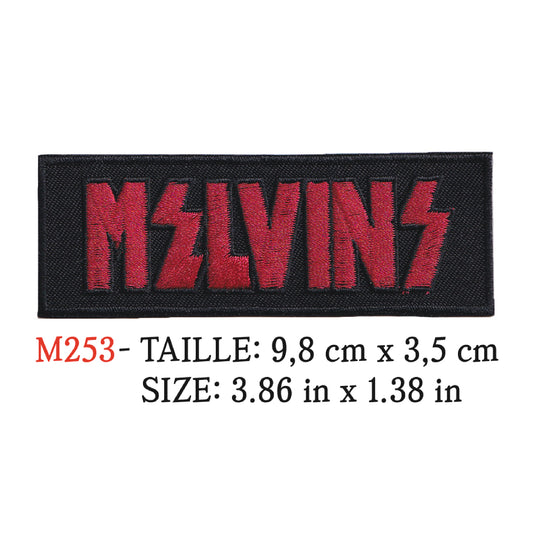 MAXIMUMPATCHES - Patch Ecusson Brodé Thermocollant - 9,8 cm x 3,5 cm - Melvins Groupe Musique Rock Punk Hard Trash Métal Heavy Psychedelic