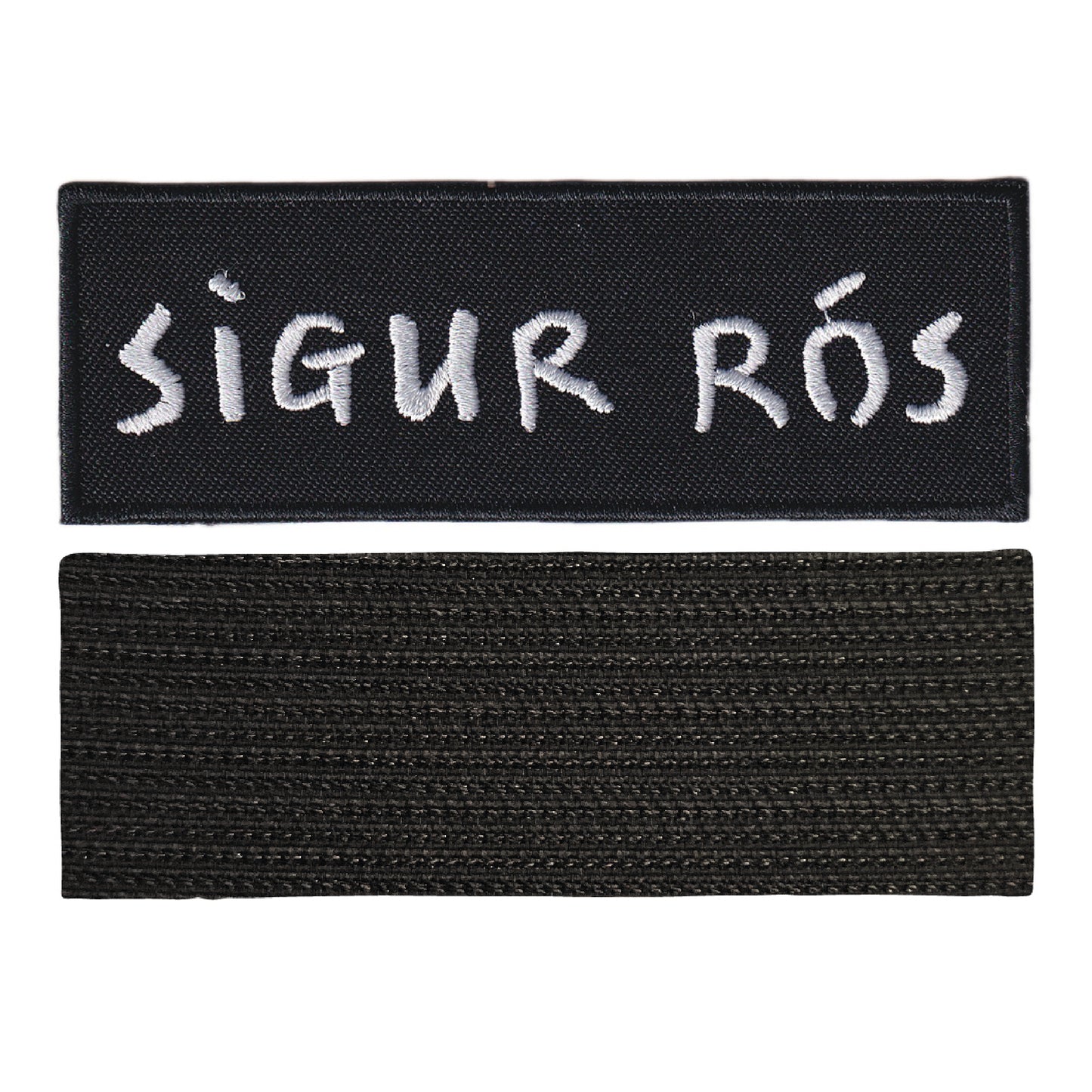 MAXIMUMPATCHES - Sigur Ros - 10 cm x 3,4 cm - Ecusson Patch Brodé Avec Scratch Cousu Au Dos + Carré Scratch A Coudre, Face Opposé 10 cm x 10 cm/Groupe Musique Métal Rock Punk Heavy Trash Blues