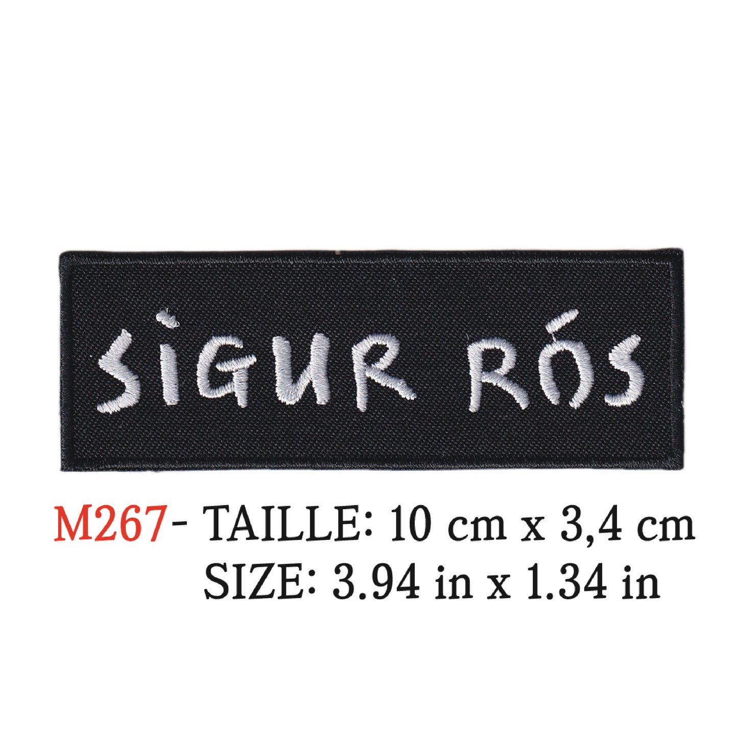 MAXIMUMPATCHES - Ecusson Patch Brodé Thermocollant - 10 cm x 3,4 cm - Sigur Ros Groupe Musique Rock Punk Hard Trash Métal Heavy Psychedelic