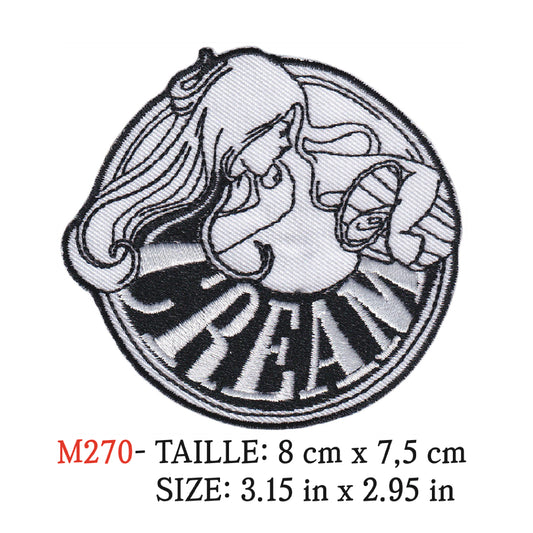 MAXIMUMPATCHES - Ecusson Patch Brodé Thermocollant - 8 cm x 7,5 cm - Cream Groupe Musique Rock Punk Hard Trash Métal Heavy Psychedelic