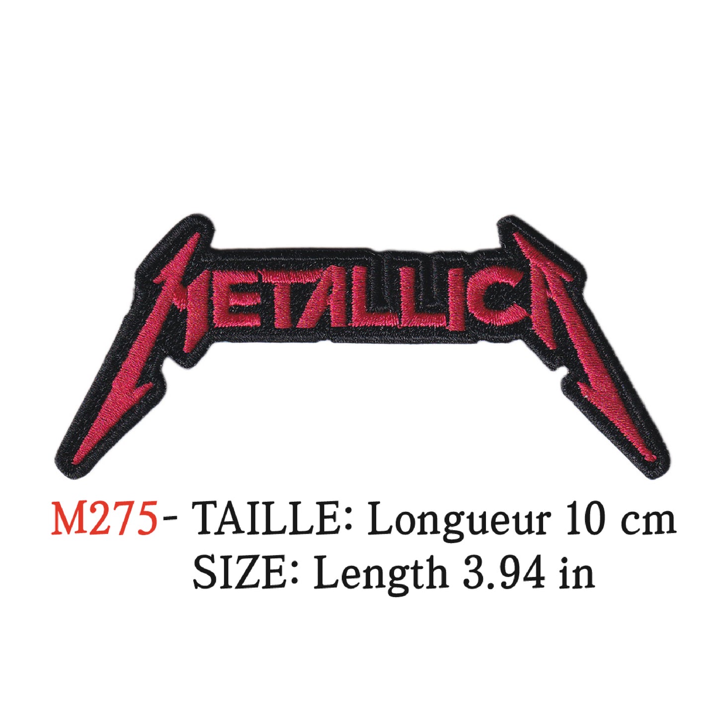 MAXIMUMPATCHES - Ecusson Patch Brodé Thermocollant - Longueur 10 cm - Métallica Groupe Musique Rock Punk Hard Trash Métal Heavy Psychedelic