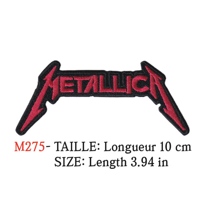 MAXIMUMPATCHES - Ecusson Patch Brodé Thermocollant - Longueur 10 cm - Métallica Groupe Musique Rock Punk Hard Trash Métal Heavy Psychedelic