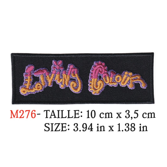MAXIMUMPATCHES - Ecusson Patch Brodé Thermocollant - 10 cm x 3,5 cm - Living Colour Groupe Musique Rock Punk Hard Trash Métal Heavy Psychedelic