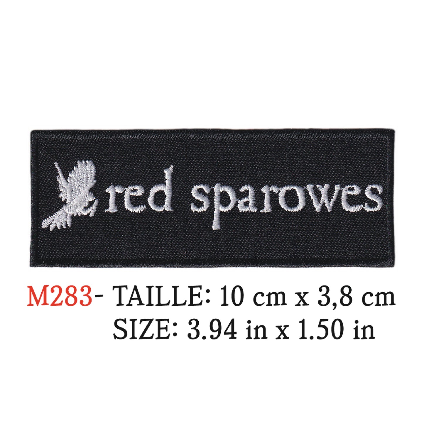 MAXIMUMPATCHES - Ecusson Patch Brodé Thermocollant -10 cm x 3,8 cm - Red Sparowes Groupe Musique Rock Punk Hard Trash Métal Heavy Psychedelic