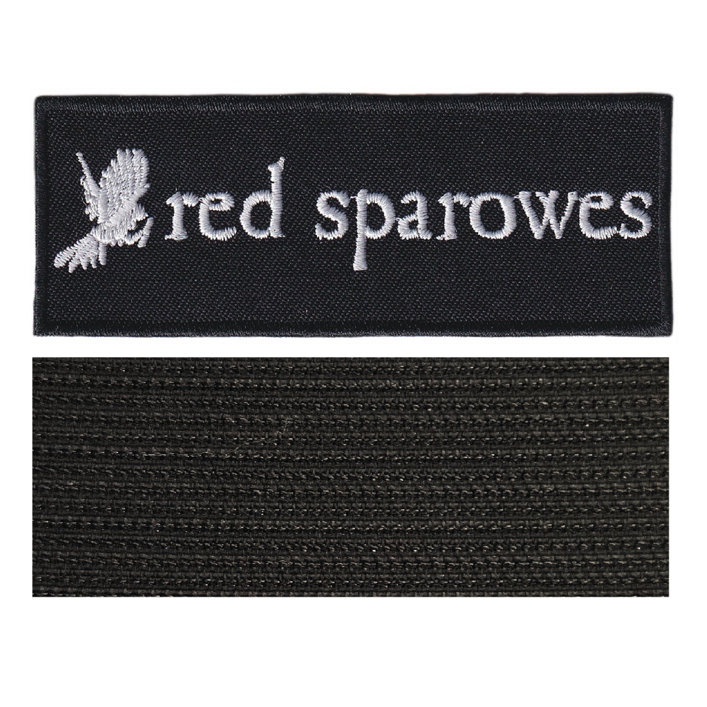 MAXIMUMPATCHES - Red Sparowes - 10 cm x 3,8 cm - Ecusson Patch Brodé Avec Scratch Cousu Au Dos + Carré Scratch A Coudre, Face Opposé 10 cm x 10 cm/Groupe Musique Métal Rock Punk Heavy Trash Blues