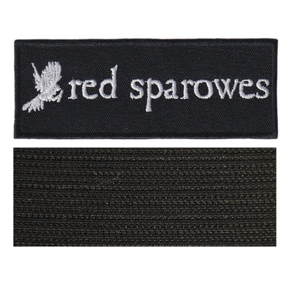 MAXIMUMPATCHES - Red Sparowes - 10 cm x 3,8 cm - Ecusson Patch Brodé Avec Scratch Cousu Au Dos + Carré Scratch A Coudre, Face Opposé 10 cm x 10 cm/Groupe Musique Métal Rock Punk Heavy Trash Blues