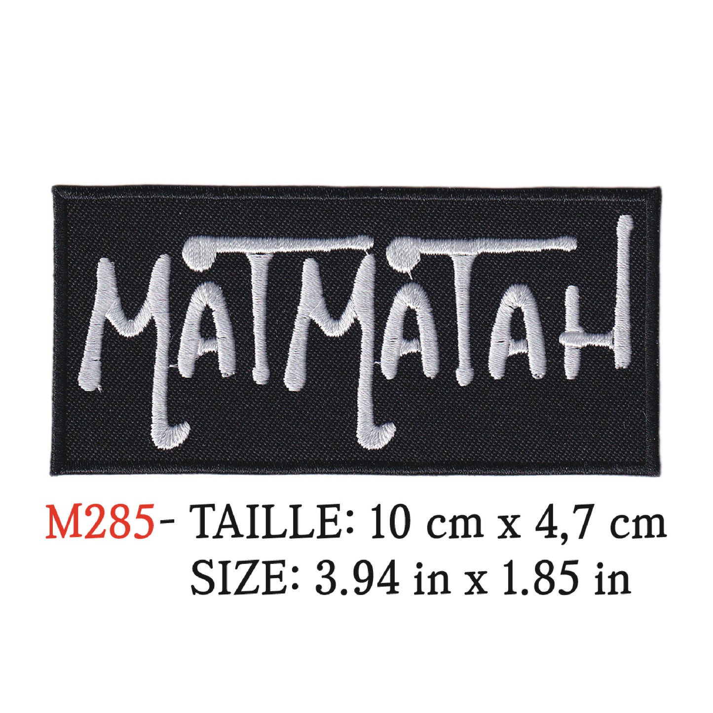 MAXIMUMPATCHES - Ecusson Patch Brodé Thermocollant - 10 cm x 4,7 cm - Matmatah Groupe Musique Rock Punk Hard Trash Métal Heavy Psychedelic