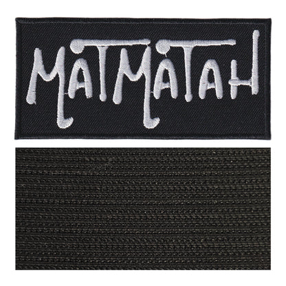 MAXIMUMPATCHES - Matmatah - 10 cm x 4,7 cm - Ecusson Patch Brodé Avec Scratch Cousu Au Dos + Carré Scratch A Coudre, Face Opposé 10 cm x 10 cm/Groupe Musique Métal Rock Punk Heavy Trash Blues